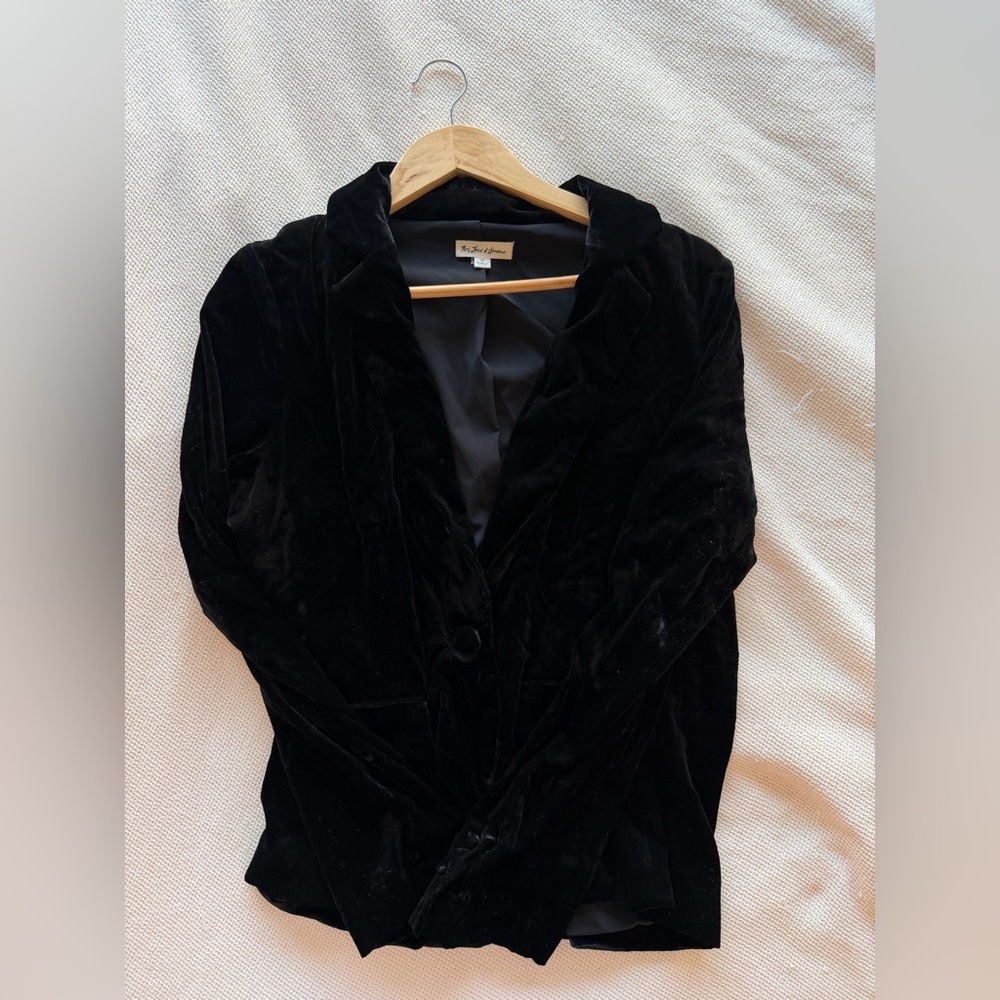 For Love And Lemons Viva Velvet Black Elegant Women's Jacket - Picture 7 of 9